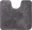 Sealskin angora - toiletmat 55x60 cm - polyester - donkergrijs