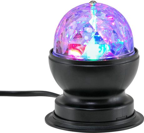 B.k.licht briloner - lampa dyskotekowa - lampa stołowa rgb - z efektem zmiany koloru - kula dyskotekowa LED - ø8,8 x 10,8 cm
