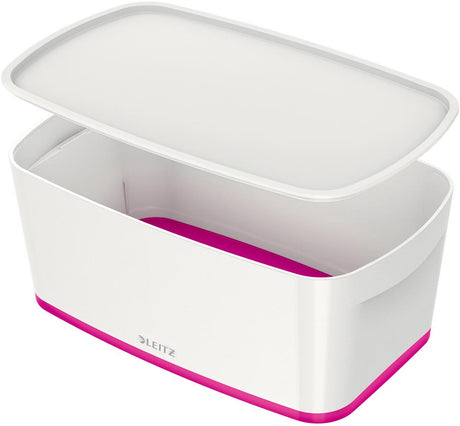 Pudełko do przechowywania Leitz mybox® – z pokrywką – różowo-białe