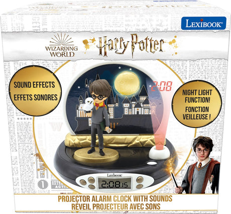 Zegar projektorowy Lexibook 3D Harry Potter z magicznymi dźwiękami