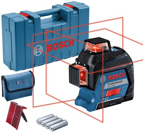 Laser liniowy Bosch GLL 3-80 4 baterie AA + tarcza celownicza + walizka