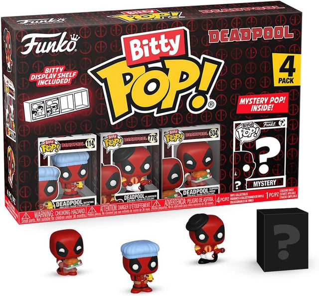 Funko bitty pop! cudo: zestaw 4 kąpieli Deadpool