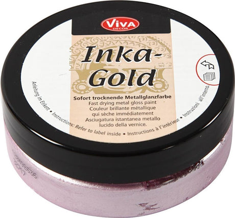Wosk w paście Viva - wosk błyszczący - inka gold - kwarc różowy - dekor - 50ml