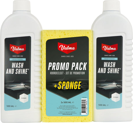 zestaw czyszczący S05G Szampon Wash and Shine 2x 500ml