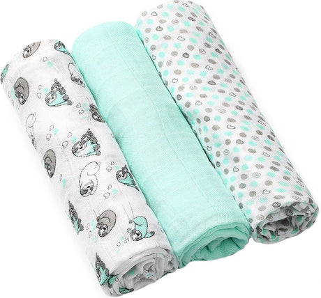 Babyono baby ono leniwiec bambusowy 3 sztuki pieluszki hydrofilowe 397 04