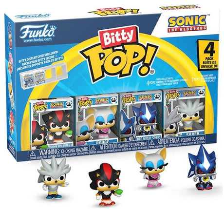Funko Sonic Bitty Pop! figurka winylowa 4-pak cień 2,5 cm minifigurka - 2 cm