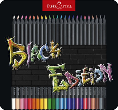 Kredki Faber-castell - edycja czarna - 24 sztuki w puszce - fc-116425
