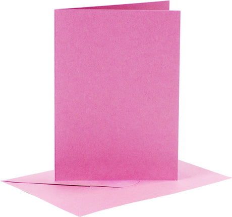 Koperty firmowe Creativ na karty CC 10,5x15 cm różowe 6 sztuk