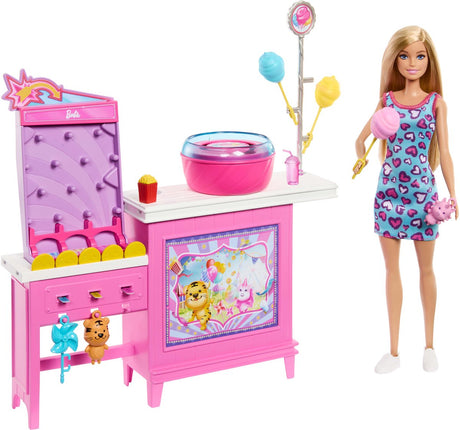 Barbie tajemnice plażowych detektywów lalka - zestaw do gry w watę cukrową