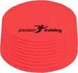 Precision markeringsschijven - trainingsmateriaal rood 10 stuks 21cm.