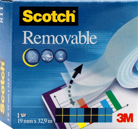 Taśma samoprzylepna Scotch 19mmx33m z możliwością zapisu, usuwalna