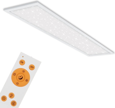 Briloner - lampa sufitowa - panel led 36w 3800lm 3000-6500k 120x30cm biały z pilotem zdalnego sterowania