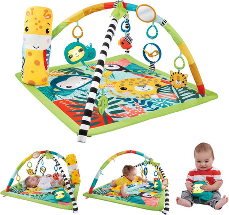 Gimnastyka dla dzieci Fisher Price 3 w 1 dżungla - zabawki dla dzieci - od 0 do 6 miesięcy