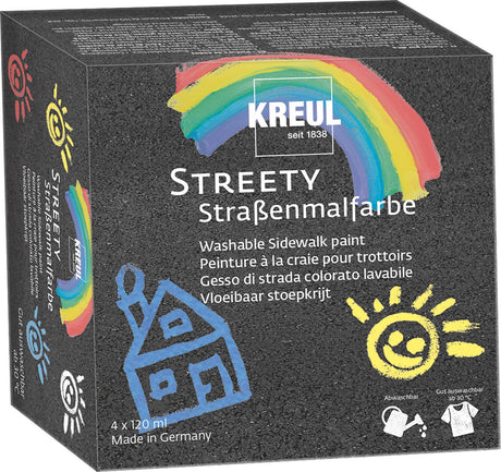 Zestaw farb do chodników firmy Creativ Kreul Streety Chodnik 4x120 ml