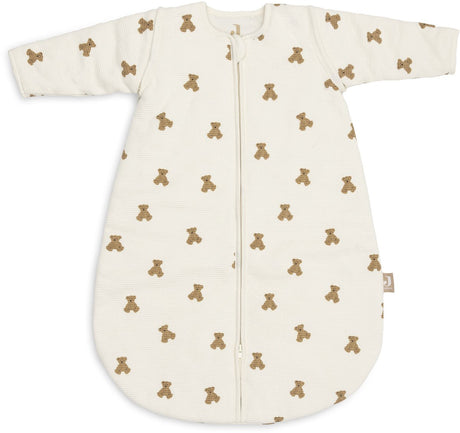 Jollein schlafsack mit abnehmbaren ärmeln 60cm - mini teddy bear little waffle