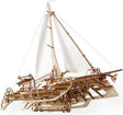 Drewniany model 3D Ugears - trimaran merihobus