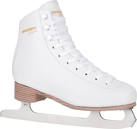 Tempish – Dream White ii – łyżwiarstwo figurowe – łyżwiarstwo damskie – biały – wyjątkowo miękka wyściółka wewnętrzna Ostrze do łyżwiarstwa figurowego ze stali nierdzewnej – rozmiar EU 41