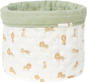 Little dutch safari leo opbergmand medium - groen