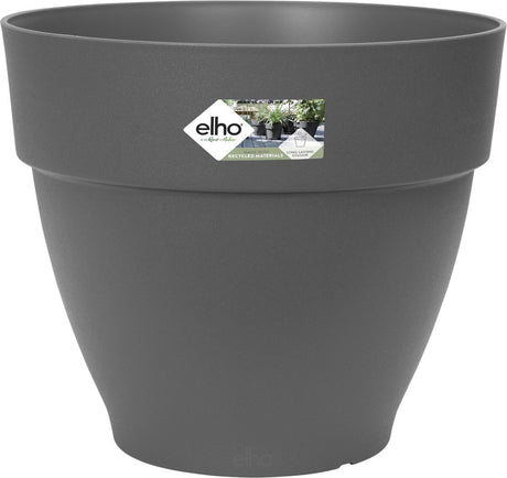 Elho vibia campana rond 35 - bloempot voor buiten met afwateringsgaten - 100% gerecycled plastic - ø 34.5 x h 29.7 cm - antraciet