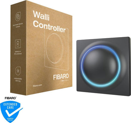 Kontroler Fibaro walli - przełącznik bezprzewodowy - zasilany bateryjnie - z-wave plus - antracyt