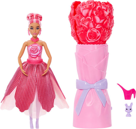 Lalka Barbie Petal perfumowana lalka modowa - różowa sukienka