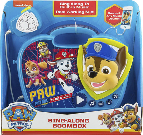 Boombox do śpiewania Psi patrol pw-115 - zestaw do karaoke - z mikrofonem mp3