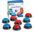 Learning resources antwoordknop buzzers - teams! (set van 2 x 4 stuks)
