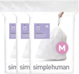 Worki na śmieci Simplehuman code m - 45 litrów - 60 sztuk - ze sznurkiem - białe