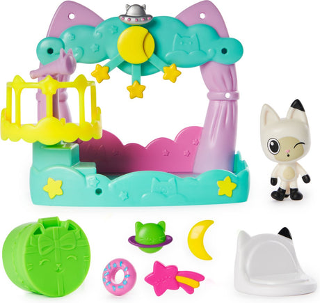 Domek dla lalek Gabby's Spin Master Domek dla lalek Gabby - balkon - 8-częściowy zestaw z figurkami i akcesoriami do domku dla lalek - style mogą się różnić