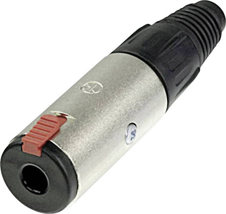 Neutrik nj3fc6bag wtyk jack gniazdo 6,35 mm, prosty ilość pinów: 3 stereo czarny 1 szt.