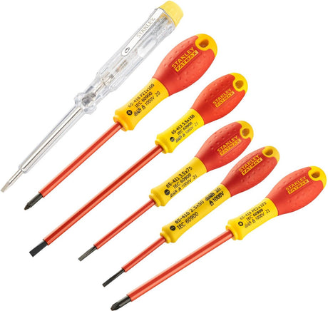 Stanley fatmax vde - zestaw wkrętaków pozidriv - 0-65-443 - 6-częściowy