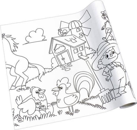 Info notes info tekenrol - creative - boerderij - 30cm x 4m - in-8723-08-b