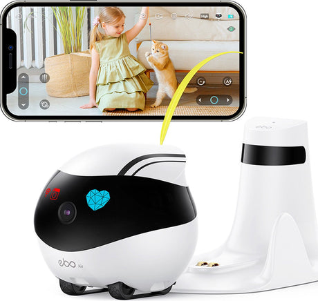 Enabot ebo | niania | niania elektroniczna z kamerą i aplikacją | sterowana i mobilna niania | niania elektroniczna z kamerą i aplikacją Wi-Fi