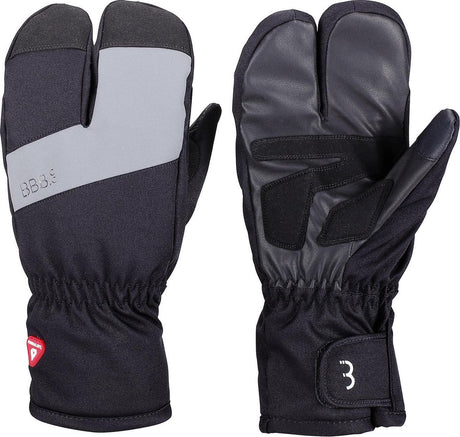 Bbb cycling subzero 2 x 2 fietshandschoenen winter - thermo fiets handschoenen waterdicht winddicht - zwart - maat xxl - bwg-35