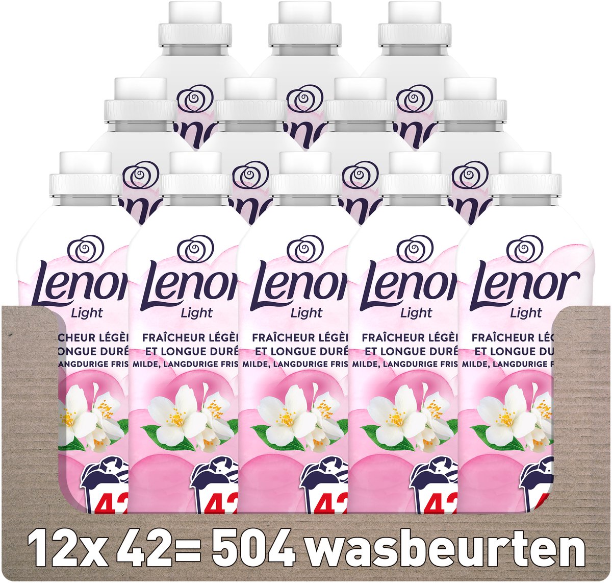 Lenor wasverzachter - jasmijn bloem - 12 x 42 wasbeurten