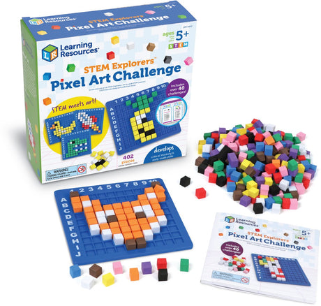 Zasoby edukacyjne Stem Explorers™ wyzwanie związane ze sztuką pikselową – 3+