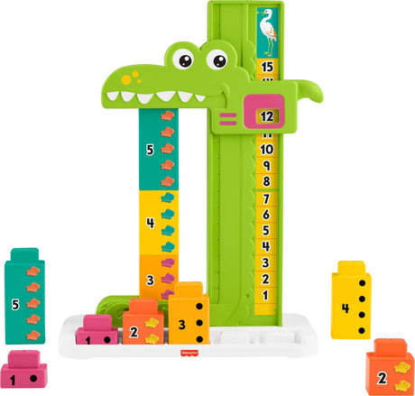 Fisher-price -dodatki z aligatora -zabawki edukacyjne jct13