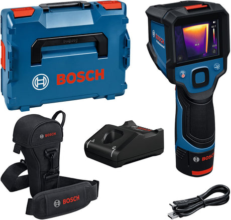 Bosch professional gtc 12v-450-13 - kamera termowizyjna - w zestawie akumulator 12v - ładowarka - l-boxx