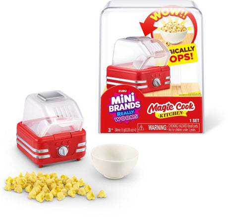 Mini marki Zuru naprawdę działają – kapsułki kuchenne Magic Cook seria 1 – maszyna do popcornu