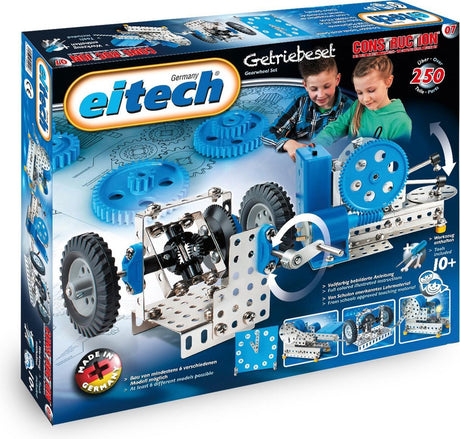 Zestaw konstrukcyjny Eitech przekładnia stalowo-srebrna, 250 szt