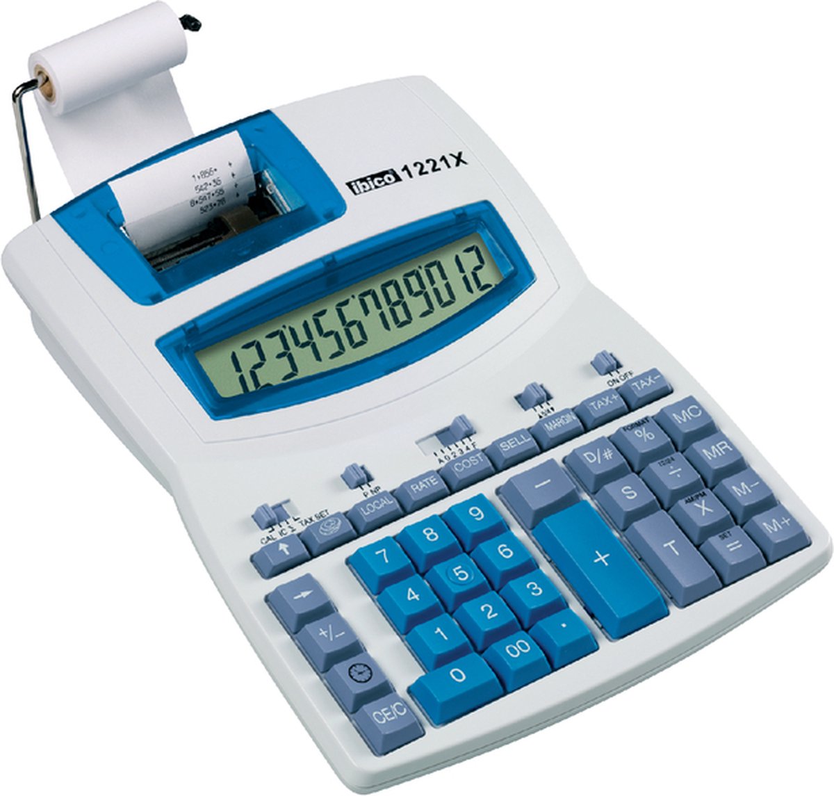 Wydruk Ibico 1221x - kalkulator biurkowy