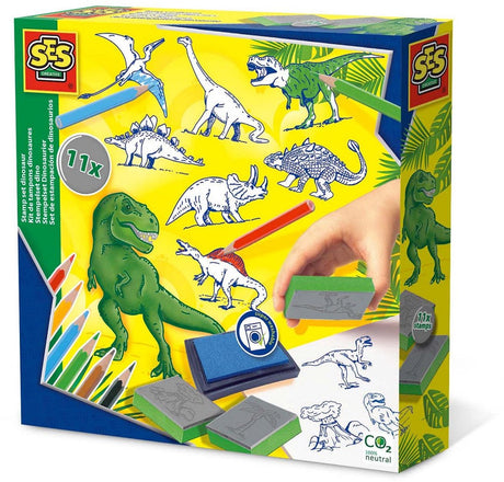Ses kreatywny zestaw znaczków ses dino