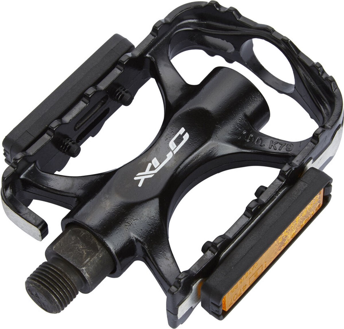 XLC Freestyle PD-M02 – pedały rowerowe MTB ATB – antypoślizgowe – 9 16 – aluminium – czarny srebrny