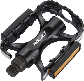 XLC Freestyle PD-M02 – pedały rowerowe MTB ATB – antypoślizgowe – 9 16 – aluminium – czarny srebrny