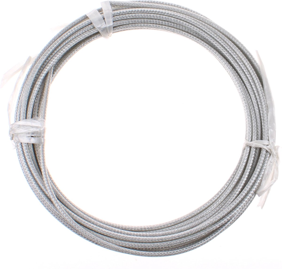 Hamulec Elvedes na zewnątrz 5mm srebrny (10m) w oplocie 182038-10