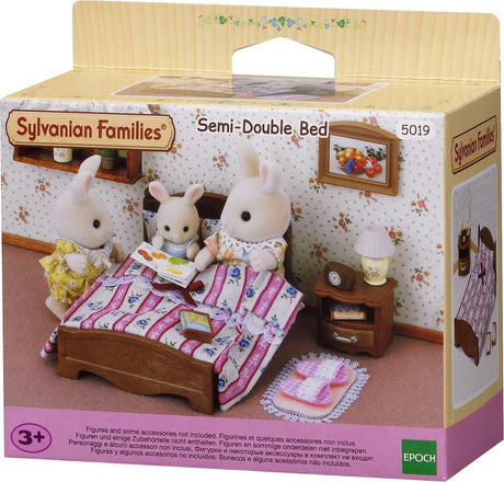 Meble do domku dla lalek z łóżkiem typu queen-size 5019 firmy Sylvanian Family