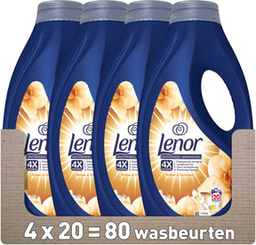 Lenor vloeibaar wasmiddel amber orchidee - 4 x 20 wasbeurten