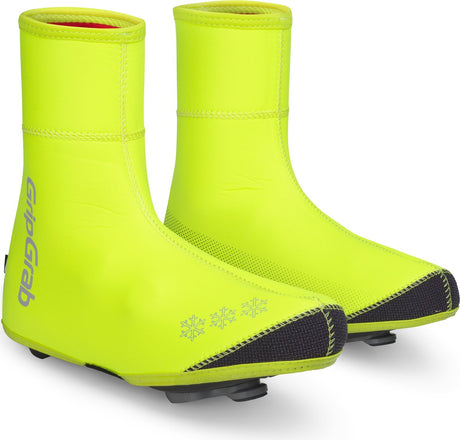 Gripgrab - wodoodporne, wodoodporne, zimowe ochraniacze na buty arctic hi-vis - żółte hi-vis - unisex - rozmiar s