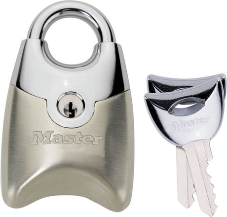 Kłódka Masterlock Master Lock Fusion 20 mm, nikiel, zestaw 2 sztuk