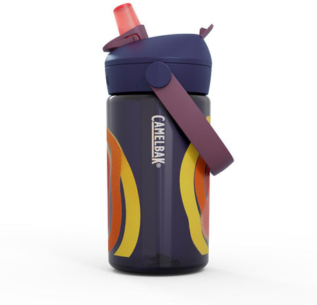 Camelbak Wellness butelka do picia ze słomką dla dzieci - 400 ml - ze słomką - butelka na wodę - niebieska (cyklon)